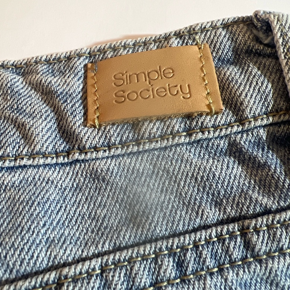 High Rise Blue Distressed Jeans - Picture 14 of 15